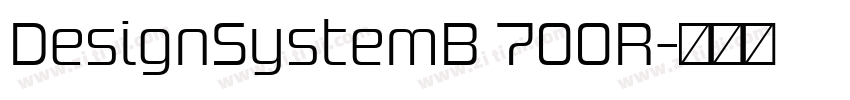DesignSystemB 700R字体转换